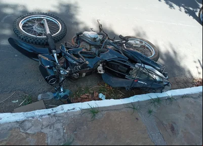 Motocicleta da vítima