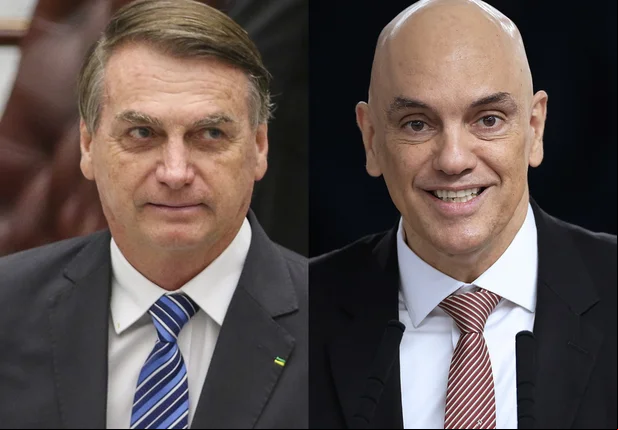 Jair Bolsonaro e Alexandre de Moraes