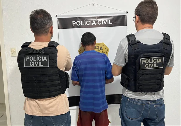 Homem conhecido como Tafarel foi preso pela Polícia Civil