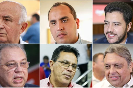 Júlio César, Georgiano Neto, Jadyel Alencar, Florentino Neto e Zé Santana e Júlio Arcoverde