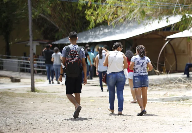 Estudantes no Enem 2018